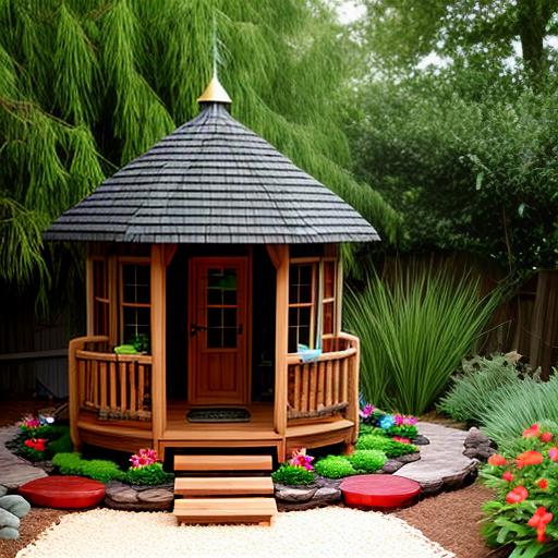 Building a DIY Backyard Treehouse Miniature Garden