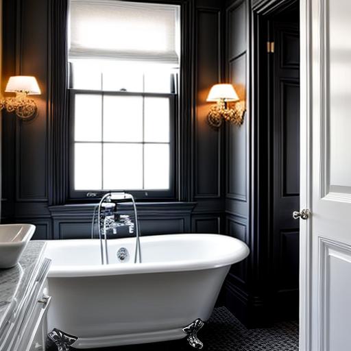 Classic Black and White Bathroom Design